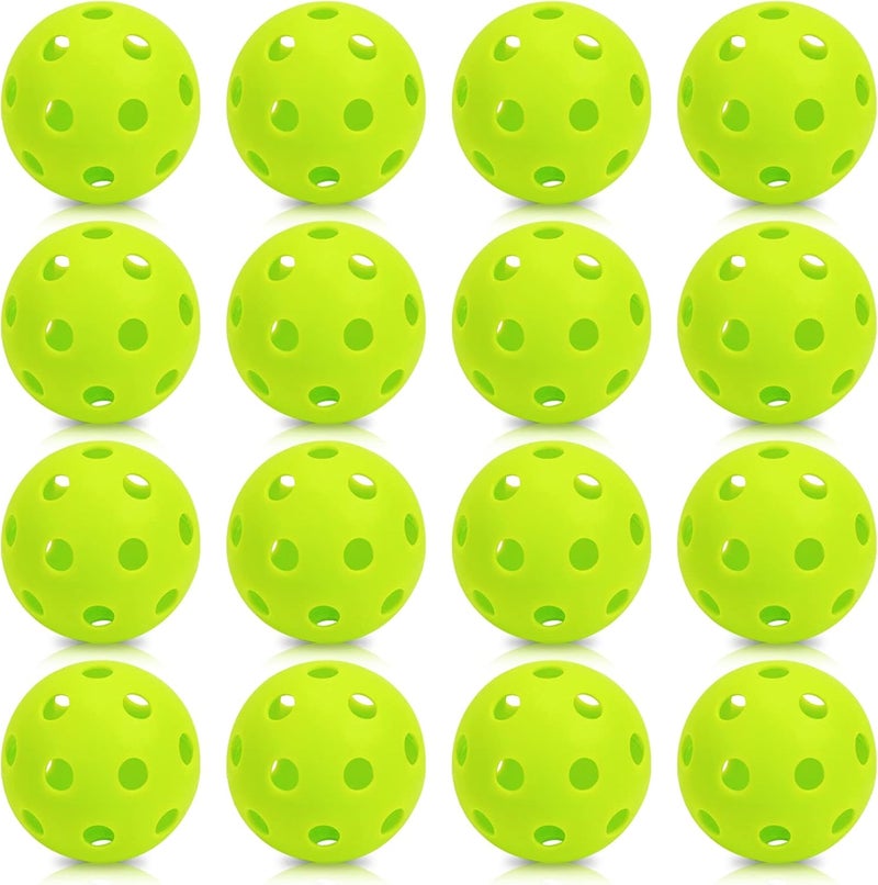 Bac-kitchen 16 Pack Plastic Baseballs - Hollow Softballs for Lightweight Batting Practice - Indoor/Outdoor Training Balls - Image 1